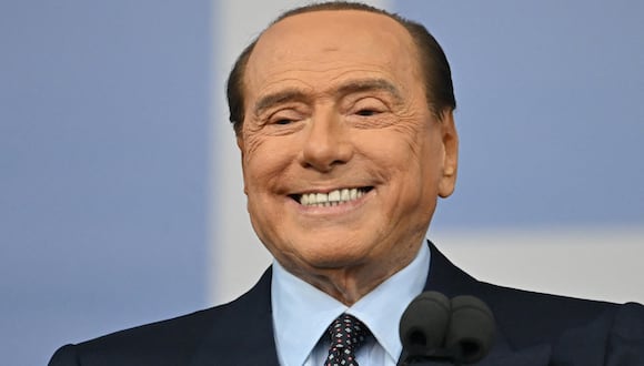 El difunto líder de Forza Italia, Silvio Berlusconi. (Foto de Alberto PIZZOLI / AFP)