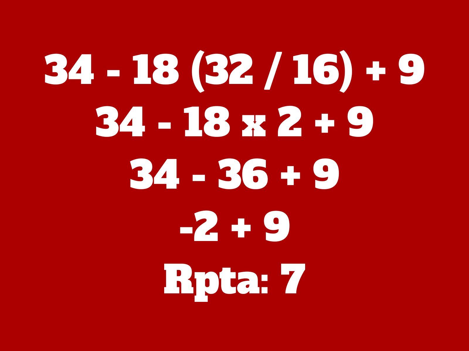 Reto matemático: ¿Superaste este problema numérico correctamente o fallaste? (Creación: Mag)