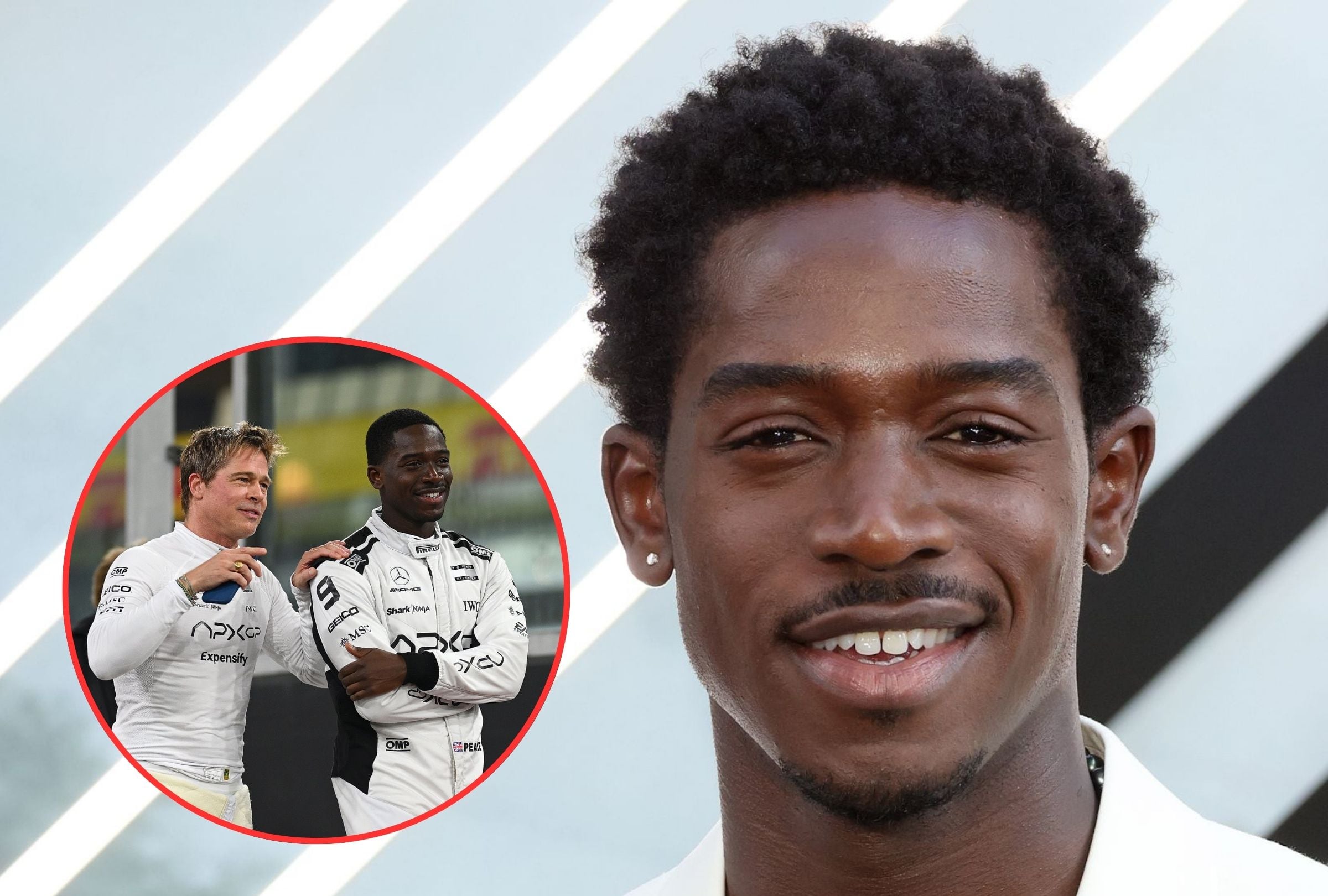Damson Idris reveló cómo cambió su manera de conducir en la vida real tras grabar la película ‘F1’ con Brad Pitt. (Foto: Neil Mockford / Clive Mason / Getty Images)