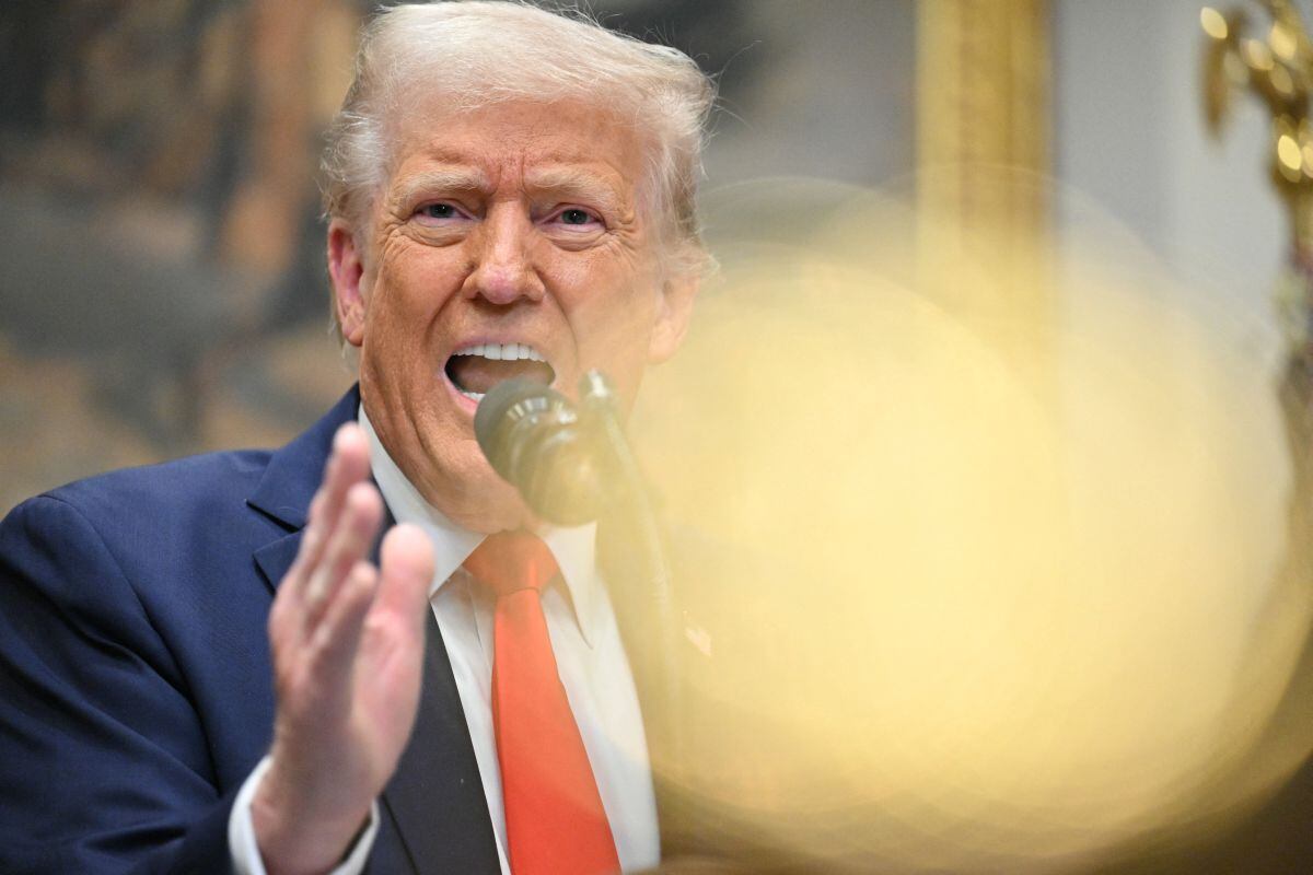 El presidente estadounidense Donald Trump habla en la Sala Roosevelt de la Casa Blanca en Washington, DC, el 3 de marzo de 2025 (Foto: Roberto Schmidt / AFP)