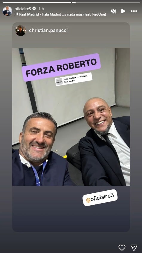 Christian Panucci, exfutbolista y actual entrenador italiano, le envió un mensaje de fortaleza a su amigo.