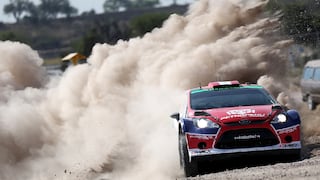Nicolás Fuchs probó su Ford Fiesta para Rally de México
