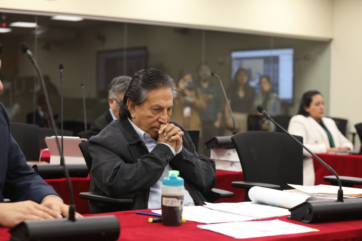 Alejandro Toledo durante su última intervención en el juicio por el Caso Odebrecht-Interoceánica Sur. Foto: Poder Judicial