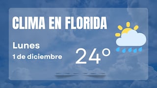 ☁️ El clima en Florida hoy lunes 1 de diciembre - pronóstico en ciudades de Miami, Orlando y Tampa