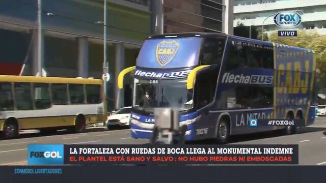 River vs. Boca: así fue la llegada del bus de los xeneizes al Monumental en su famoso "bus blindado"