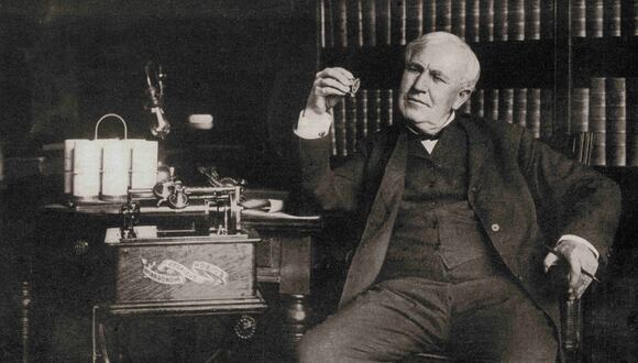 Thomas Alva Edison, 1847 – 1931. Inventor y empresario estadounidense. De Bibby's Annual, publicado en 1915 (Foto: © Hilary Jane Morgan/Design Pics via ZUMA Wire)