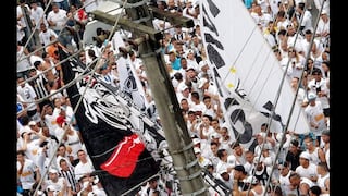 FOTOS: batalla campal entre hinchas de Santos y la Policía casi empaña la final ante Corinthians