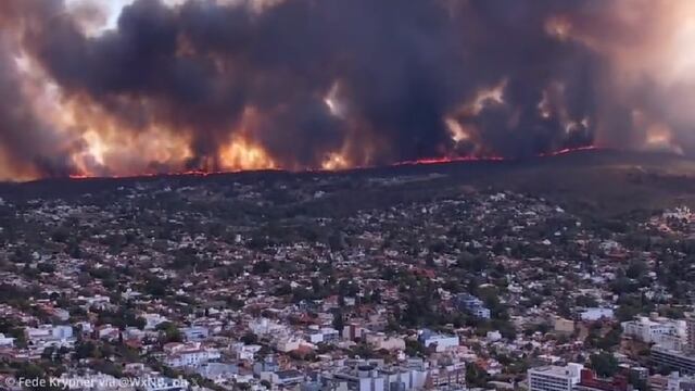 Argentina: Incendios forestales fuera de control azotan la provincia de Córdoba