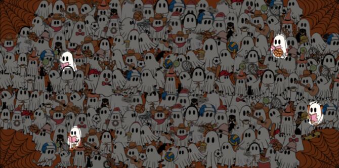 RETO VISUAL | La respuesta se encuentra en cada esquina de la imagen, con un fantasma por sección. | Test Prep Insight