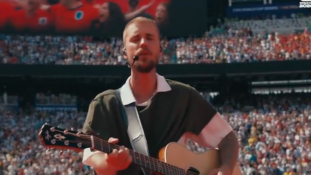 Así fue la presentación de Justin Bieber en el show de medio tiempo de la final del Mundial 2026 | VIDEO