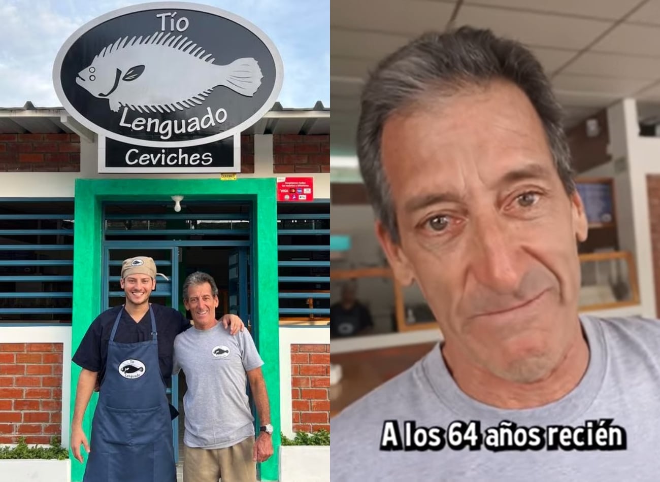 Tío Lenguado inaugura su primer restaurante en Piura y se emociona hasta las lágrimas: qué dijo el youtuber de 64 años