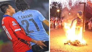 Copa América: muñeco de Gonzalo Jara es quemado en Uruguay