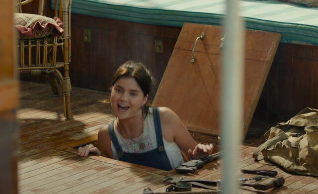 Carla Tous es Gina Cabot, hija del personaje de Banderas. (Captura de pantalla)