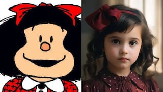 Así se verían los personajes de la clásica tira humorística Mafalda en la vida real, según la IA