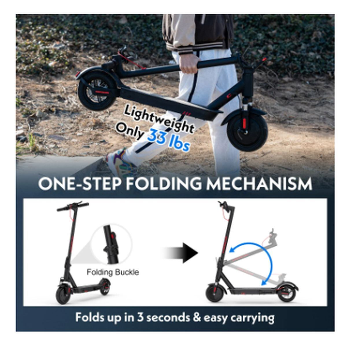 No es muy pesado y tiene un fácil mecanismo plegable (Foto: Walmart)