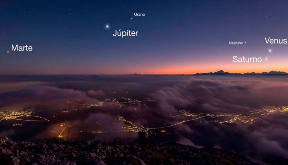 Si vives en México y especialmente en CDMX, conoce cuál es la hora en la que podrás ver la alineación de 7 planetas. (Foto: Agencias)