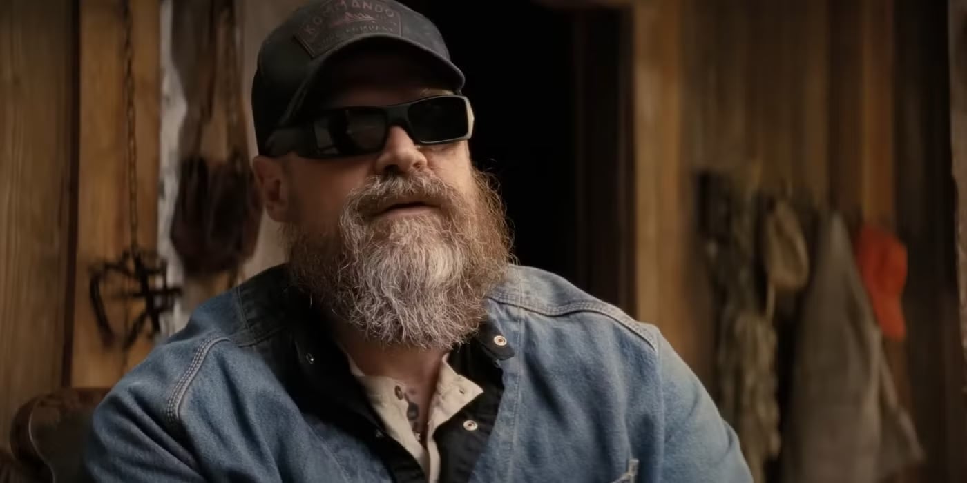 David Harbour como Gunny Lefferty en una escena de la película "A Working Man" (Foto: Amazon MGM Studios)