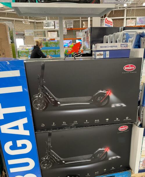 En Costco puedes comprar un scooter eléctrico Bugatti (Foto: Costco)