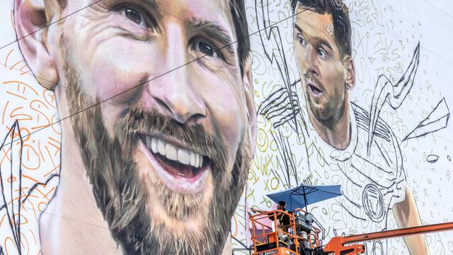 Lionel Messi es homenajeado en Miami con un mural de 20 metros