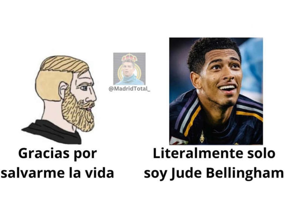 Barcelona vs. Real Madrid | Los dos goles del conjunto merengue los marcó Jude Bellingham. (Foto: @MadridTotal_ / Twitter)