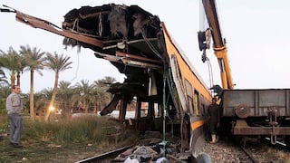 Egipto: accidente de tren dejó 19 muertos y más de 100 heridos