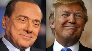 Berlusconi admite "analogías evidentes" entre él y Trump