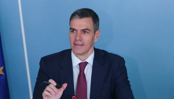 El presidente del Gobierno, Pedro Sánchez, durante la reunión con representantes de empresas españolas, en Brasilia, el 6 de marzo de 2024. (Foto de André Coelho / EFE)