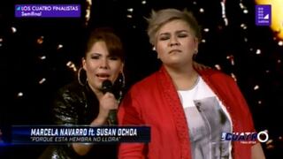 "Los 4 finalistas": el gran dueto deSusan Ochoa y Marcela Navarro | VIDEO