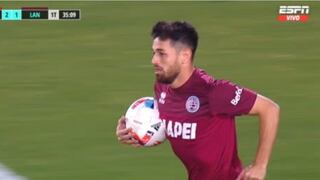 Lautaro Acosta descontó para el 1-2 de Lanús vs. River Plate en el estadio Monumental de Núñez | VIDEO