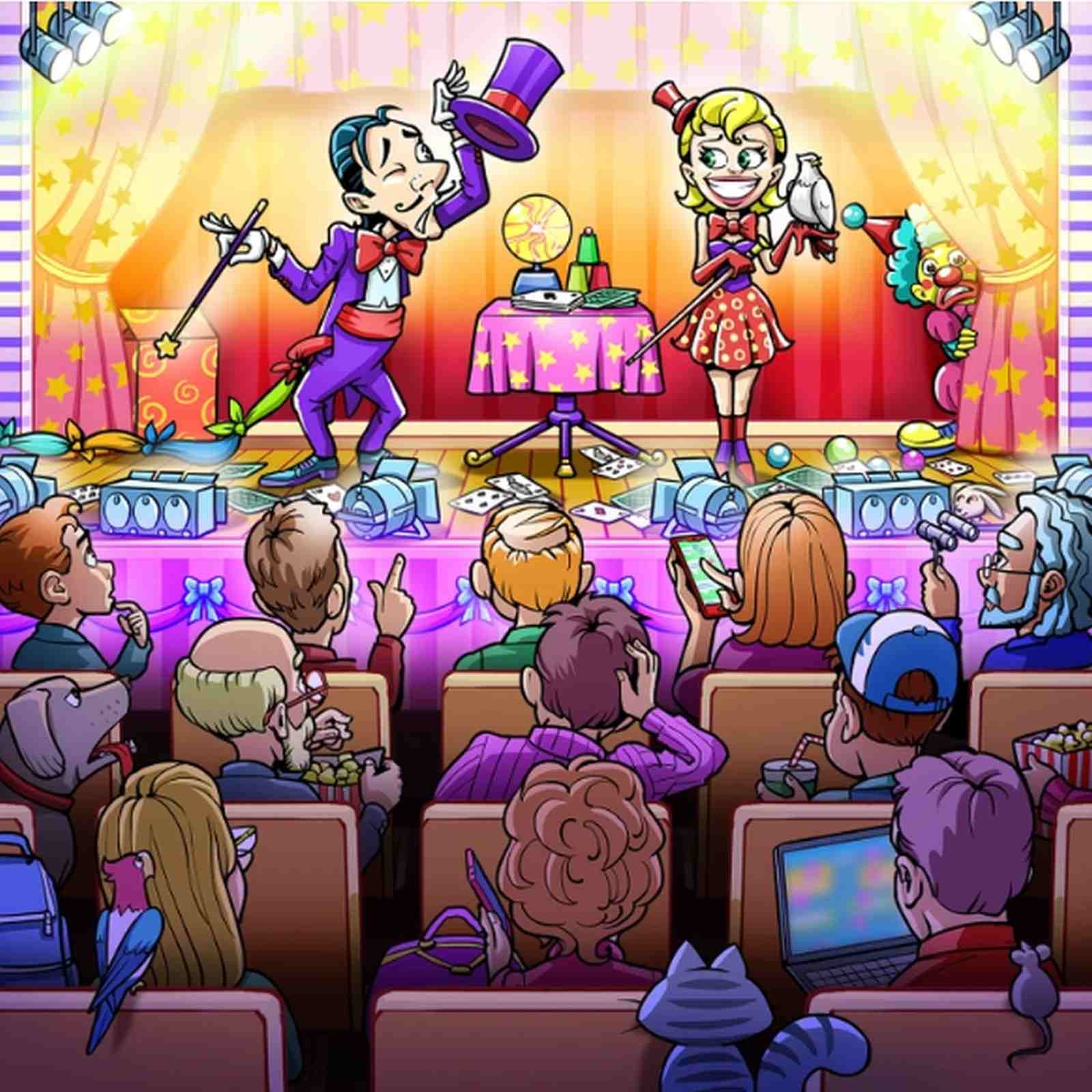 RETO VISUAL | Esta imagen muestra a un mago y su ayudante en pleno show. Ninguno sabe dónde está el conejo. (Foto: genial.guru)