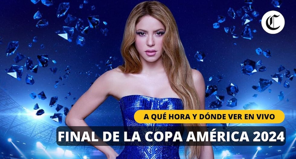 A qué hora inicia el show de Shakira en la Final de la Copa América 2024 EN VIVO