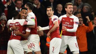 Arsenal triunfó ante el Valencia por 3-1 en la semifinal de ida de la Europa League en Londres