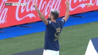 Gol de Giroud: anotó el 2-0 del Francia vs. Austria en la UEFA Nations League | VIDEO