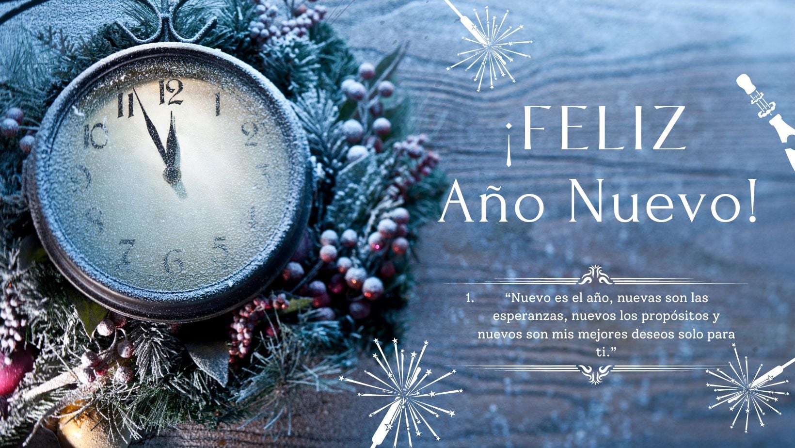 Escoge las mejores imágenes de las tarjetas con frases bonitas del Año Nuevo 2025 para que puedas enviar a tus amigos y a la familia este 31 de diciembre vía WhatsApp, Instagram, Telegram, Facebook y TikTok (Foto: Canva.com)
