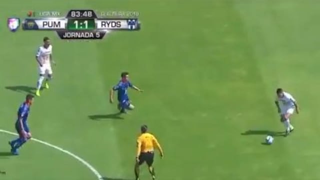 Pumas vs. Monterrey: Juan Manuel Iturbe decretó el 1-1 por la Liga MX | VIDEO