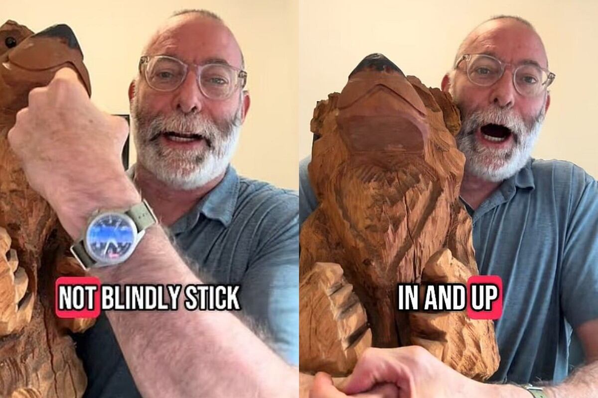 El Dr. Michael Milobsky usó un oso al que llamó Phil para explicar lo que los padres deben hacer en casos de asfixia. (Foto: captura @dr_mikem / TikTok)