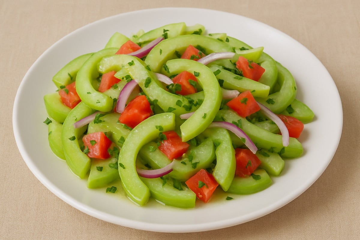 Ensalada de caigua. (Foto: Chatgpt)