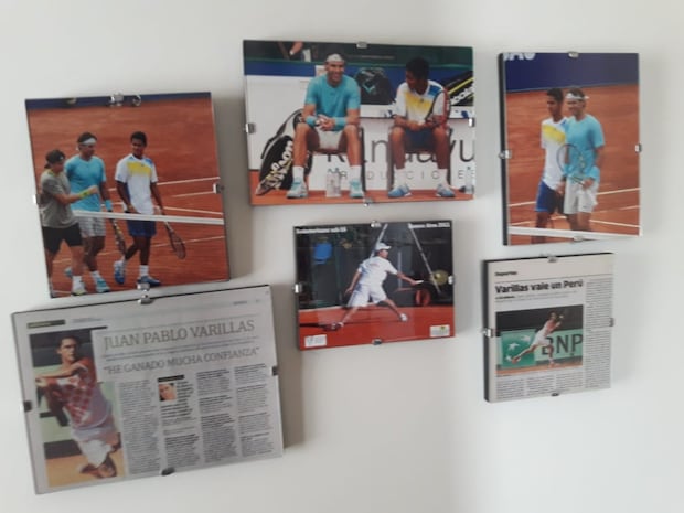 Sus recuerdos con Rafael Nadal. (Foto: Marco Quilca)