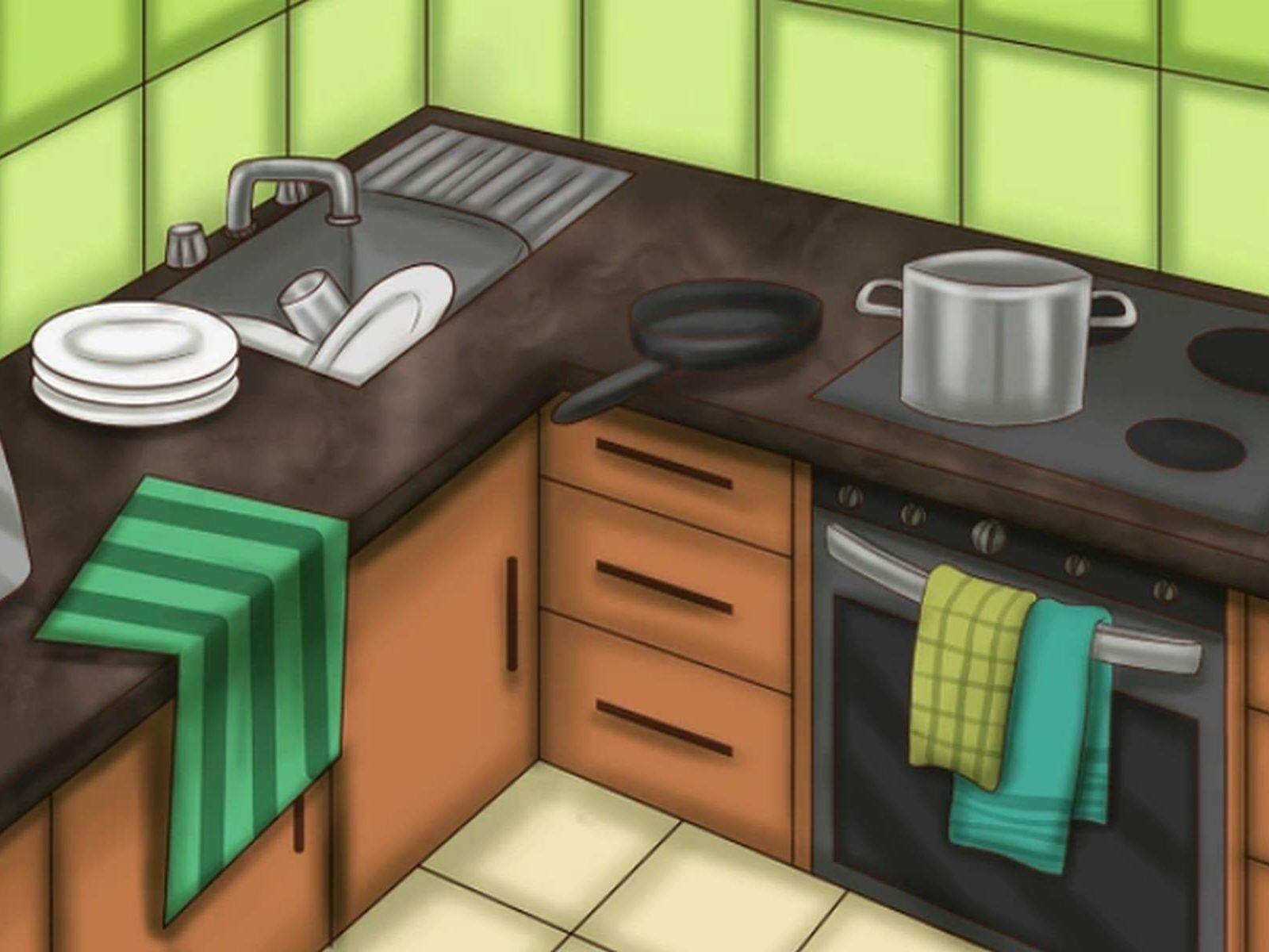 RETO VISUAL | En esta imagen, que muestra una parte de la cocina de una casa, hay un error. (Foto: genial.guru)