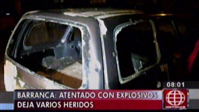 Ataque con explosivos deja al menos tres heridos en Barranca