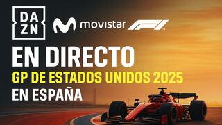 DAZN y Movistar F1 televisaron la carrera del GP de Estados Unidos 2025 en España (19/10/25)