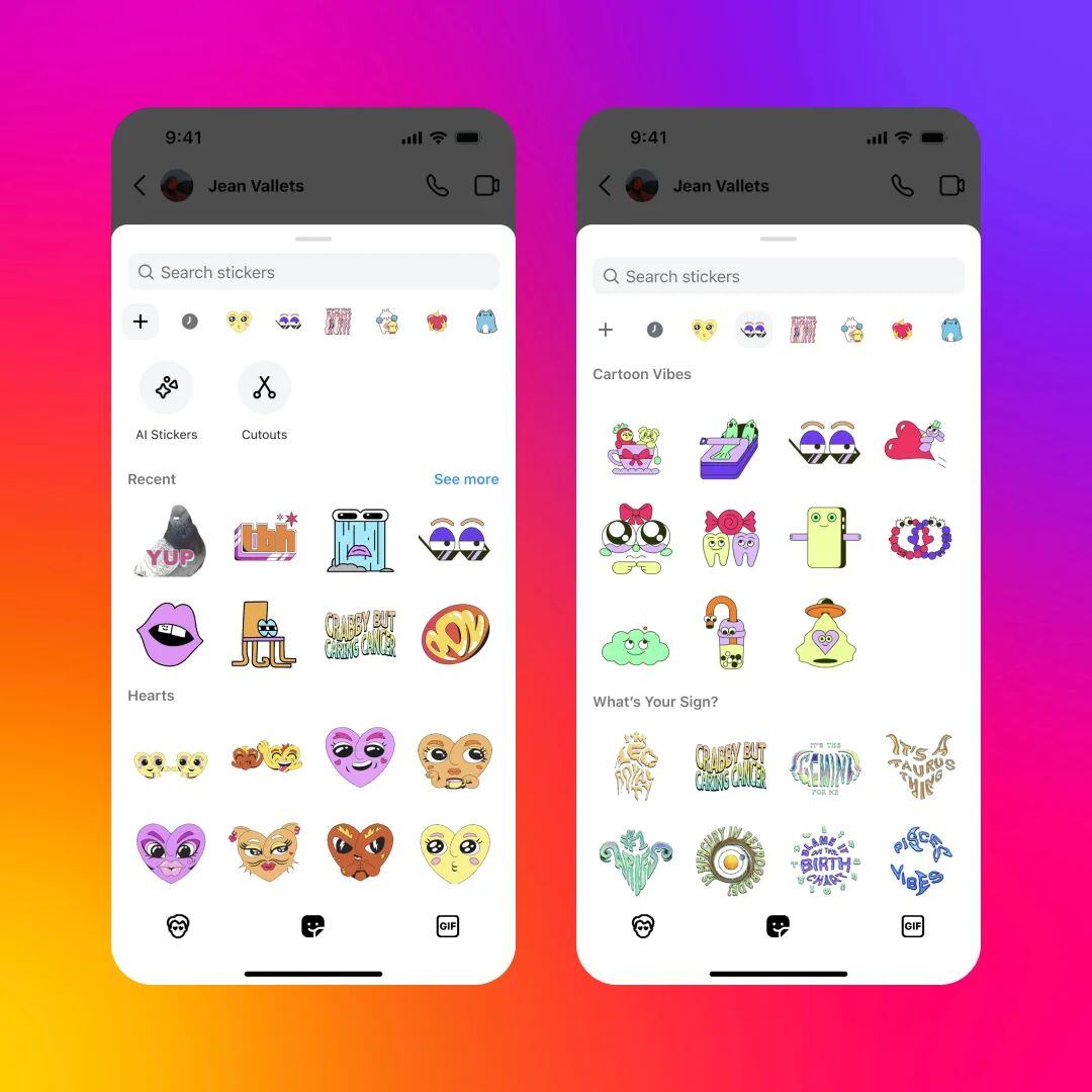 Instagram también ha añadido nuevos stickers.