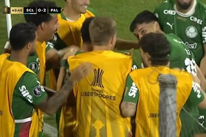 ¡Con grosero error de Lutiger! Sosa anotó el 2-0 de Palmeiras ante Sporting Cristal por Copa Libertadores | VIDEO