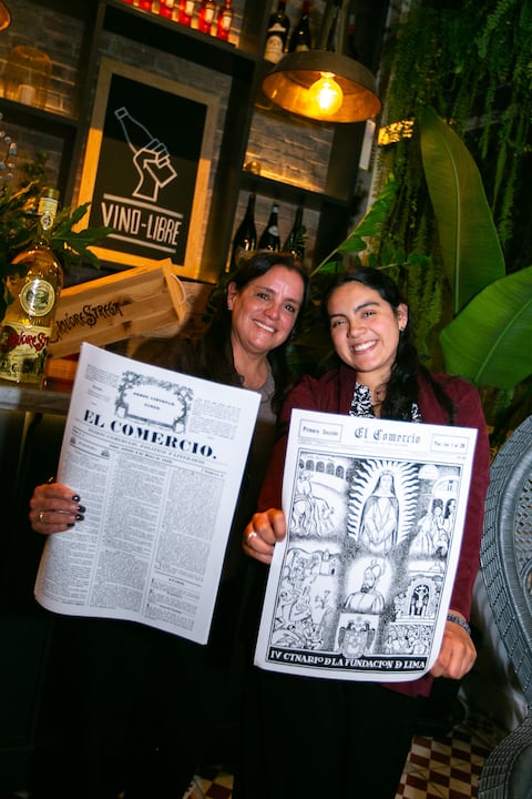 Magaly Zúñiga y Jimena De la Cuba, madre e hija compartiendo la experiencia en Convivium.