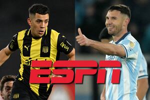 ESPN transmitió el partido Peñarol 1-0 Racing por Copa Libertadores 2025