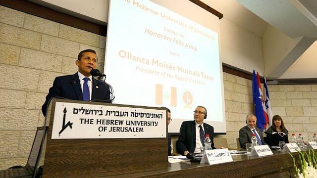 Ollanta Humala se va de Israel: conoce los ejes de esta visita