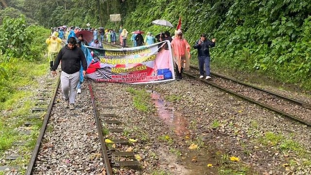 Machu Picchu: Defensoría del Pueblo rechaza bloqueo de vías férreas y pide persistir en el diálogo