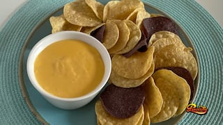 Salsa de queso con nachos: aprende a preparar este snack para disfrutar en familia