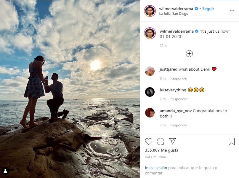 Wilmer Valderrama se casará con Amanda Pacheco (Foto: Instagram)