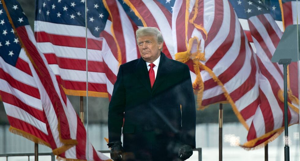 Donald Trump llega para hablar con sus seguidores desde The Ellipse, cerca de la Casa Blanca, el 6 de enero de 2021, en Washington, DC. (Foto de Brendan Smialowski / AFP).